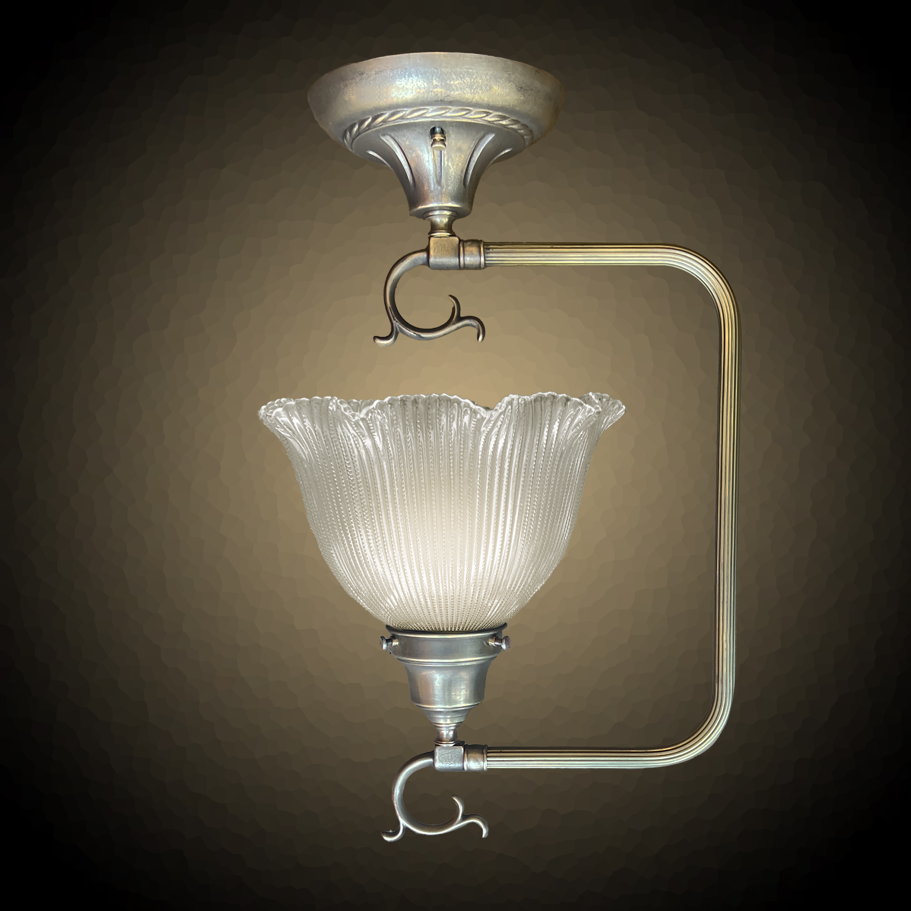 Model NSH10 The Custom Lighting Company original 'D' Colonial Lighting Fixture.