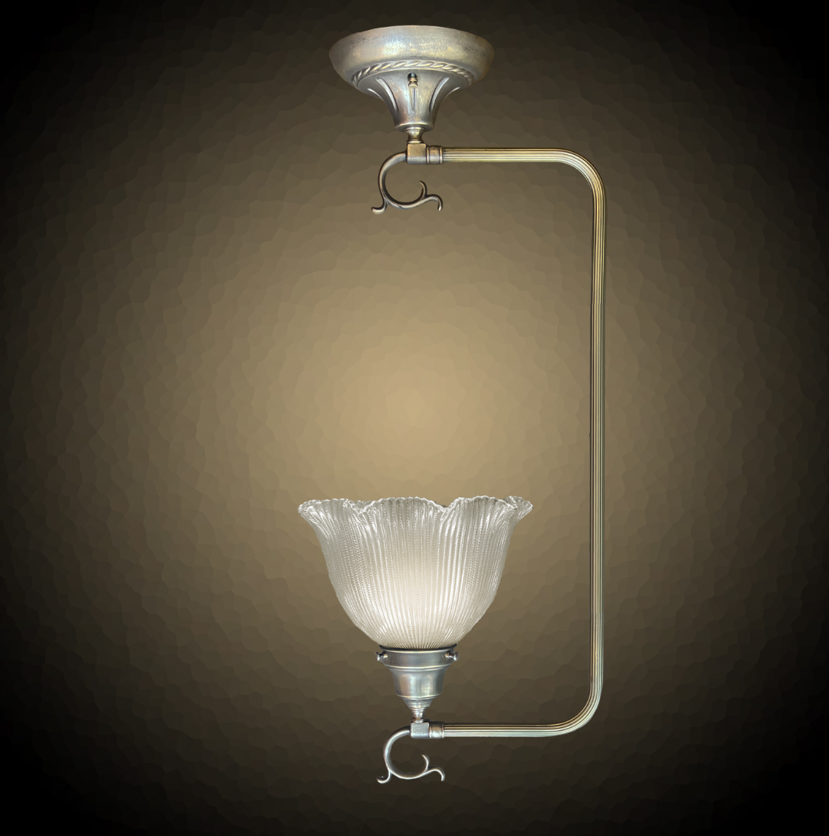 Model NSH10 The Custom Lighting Company original 'D' Colonial Lighting Fixture.